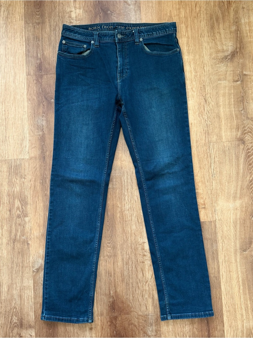 Prana Manchester Jeans Mens 32x32 Slim Fit Blue Stretch Denim Dark Wash Cotton